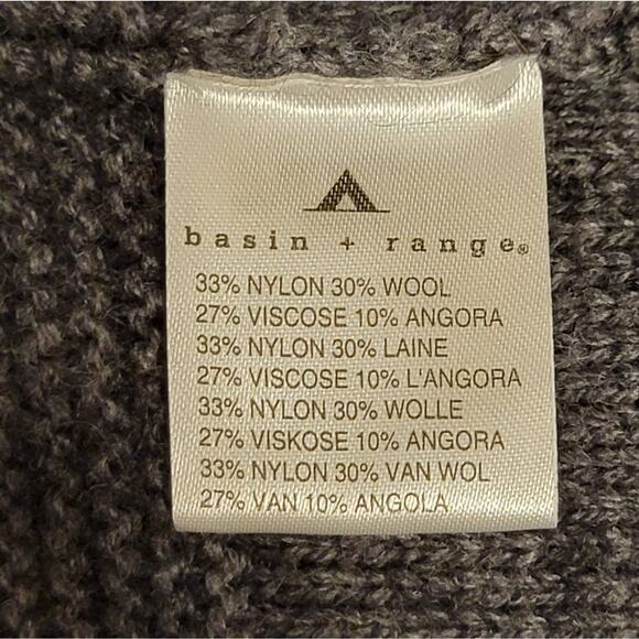Basin Range Wool Angora Ribbed Gray Long Knit Cardigan Sweater Size XS - Picture 8 of 8